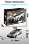 Z-Wind Gray Race Car with 258 Blocks 2.4Ghz Remote Control - Bluetooth Controlled Via Mobile App Bpa-Free Quality Abs Plastic Technical Building Blocks Toy Set - 5