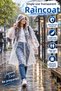 Transparent 135X70 cm Disposable Hooded Raincoat Waterproof Lightweight Pe - 4
