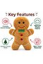 Dog Toy Set with Squeaky Plush Cookies, Vikvik Cane Candy, and Pine Tree - 5