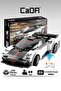 Z-Wind Gray Race Car with 258 Blocks 2.4Ghz Remote Control - Bluetooth Controlled Via Mobile App Bpa-Free Quality Abs Plastic Technical Building Blocks Toy Set