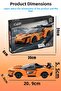 Blaze Orange Race Car with 295 Pieces Blocks 2.4Ghz Remote Control - Bluetooth Controlled Via Mobile App Bpa-Free Quality Abs Plastic Technical Building Blocks Toy Set - 5