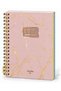 2027 Yaldiz Series Beige Marble Daily Spiral Agenda 17X24 - 2