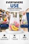 Small Medium Large 3 Sizes Total 3 Kilograms Transparent Grocery Bag - 5