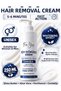 Hair Removal Cream 250 ml – Unisex for Women & Men, Fast Hair Removal, Skin Tone Evening Brightening Formula with Niacinamide & Alpha-Arbutin