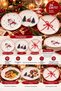 Winter Tale Christmas Merry Christmas 6 Piece 26 cm Luxury Serving Plate Set - 3