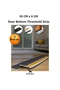 3 Pieces Adhesive Under-Door Threshold Sponge 90 cm Thin Foam Cold Weather and Wind Insulation Strip, Sound, Dust, Pest and Insect Blocker Practical Door Seal, Heat-Saving Insulation Solution