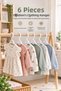 6 Pieces of Children's Clothes Hangers - Baby Clothes Hangers - Children's Room Organizer Hangers - White 6 Pieces