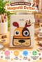 Magnetic Notebook Cute Dog – 160 Pages, 13X18 cm Lined Faux Leather Notebook