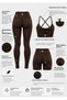 Briza & Griba Seamless Scrunch Pi̇lates & Fitness 3-Piece Sports Suit Set