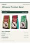 Ethiopia, Kenya and Premium Blend Filter Coffee Set 3X250 g 750 g Ground for French Press - 2