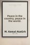 Ataturk Quotes Framed Painting in the House, in the Garden, in the Wall Painting Office Living Room Poster Ata020 - 2