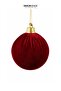 Christmas Tree Ball Velvet Burgundy Ball 20 cm