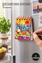 4 Pieces of Wooden Magnetic Notepad – Istanbul Themed Design, Magnetic Notepad Notebook, Gift for Desktop Use