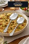 2-Piece Serving Spoon Set 21 cm 25 cm Stainless Steel Pilav Serving Spoon