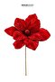 Christmas Ponsetya Pique Magnolia Velvet Glitter Red 45 cm