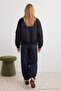 Navy Blue Plaid Elastic Balloon Pants Twoaw27Pl00137 - 4