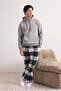 Green Plaid Straight Fit Woven Pajama Bottomstmnaw27Pj00004