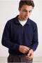 Navy Blue Regular/Normal Cut Polo Collar Brushed Thessaloniki Soft Tuşe Sweatshirt Tmnaw27Sw00008