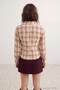 Petite Plaid Fitted Shirt with Gathered Sleeves Twoaw27Go00121 - 4
