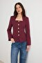 Bordo Blazer Ceket TWOSS26BC00009