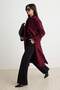 Bordo Oversize Kemerli  Kaban TWOAW22KB0015