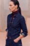 Trendyol Studio Koyu Mavi Dikiş Detaylı Denim Ceket TWOAW27CE00078 - 2