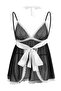 Black Fancy Capless Transparent Plus Size Babydoll/Nightgown Tbbaw27Dh00008 - 4