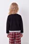 Black Girl's Printed Knitted T-Shirt Tkdaw27Ts00022 - 6