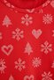 Red 100% Cotton Christmas Themed Knitted Pajamas Set Thmaw27Pt00218 - 3