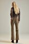 Dark Beige Flare Slim Corduroy Pants Twoaw27Pl00085 - 3