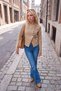 Mavi Orta Esnek Arka Cep Detaylı Normal Bel Flare Jeans TWOAW27JE00255 - 3