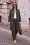 Wardrobe Essentials Haki Dik Yaka Çantalı Oversize Trençkot TWOAW27TR00037 - 3