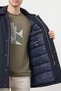 Men's Navy Blue Polyamide Snap Hooded Jacket - 4
