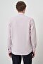 Men's Pink Slim Fit Italian Collar Shirt - 5