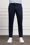 Men's Navy Blue Slim Fit Chino Trousers
