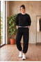 Black Paca Elastic Waist Slimfit Sweatpants - 4