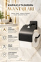 Jasmin Adhesive Black Covered Square Toilet Paper Holder Wc Paper Holder Toilet Paper Hanger Both Adhesive and Mountable Product - 9