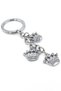 Queen Crown Stone Dangle Metal Keychain Kc867 - 2