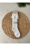 Baby Girl Lace Detailed Socks Single Cream