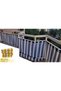 Olivia Home Yellow and White Balcony Railing Tarpaulin with Laces or Eyelet Capsule Rings - 5