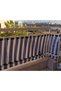 Olivia Home Cream Balcony Railing Tarpaulin with Laces or Eyelet Capsule Rings - 8