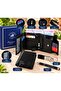 West Polo Genuine Leather Men's Wallet & Card Holder Belt Set - 2