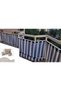 Olivia Home Cream Balcony Railing Tarpaulin with Laces or Eyelet Capsule Rings - 5