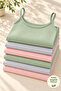 Women's Tank Tops, Pack of 6, with String Straps, 100% Cotton, Ribbed, Flexible - 3