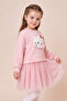 Girl's Hello Kitty Figured Sweatshirt and Tulle Dress Combination - 3