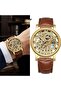 T-Winner Wind-Up Movement Gold Color Wrist Watch - 4