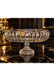 Cut Crystal Round Standing Presentation Bowl 28 Cm Salad Presentation Bowl - 3