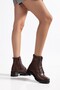 Genuine Leather Daily Women's Boots Dc9613 - 5