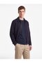 Long Sleeve Pocketed Shirt Collar Zippered Seasonal Jacket - 2