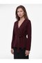 Belted Long-Sleeve V-Neck Knit Cardigan - 2